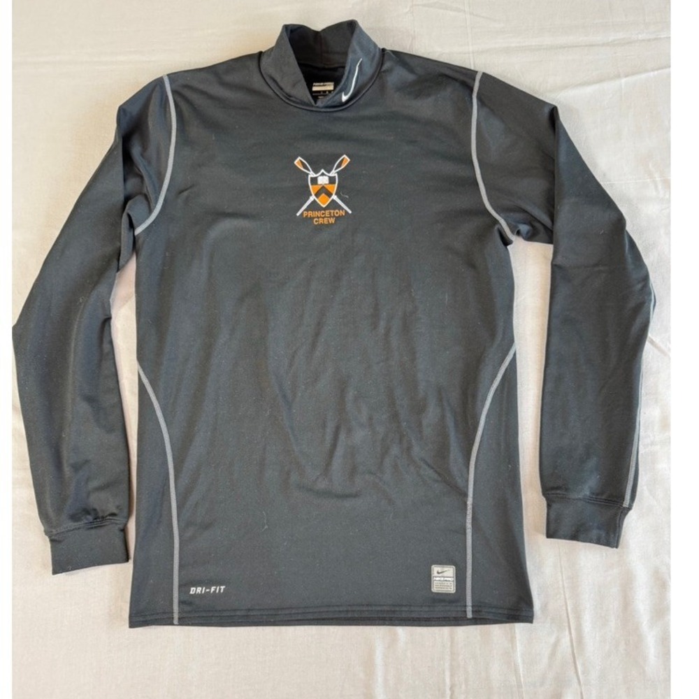 Nike Pro Dri-FIT Princeton Crew Shirt Large‎ Gray Fitted  Long Sleeve Athletic